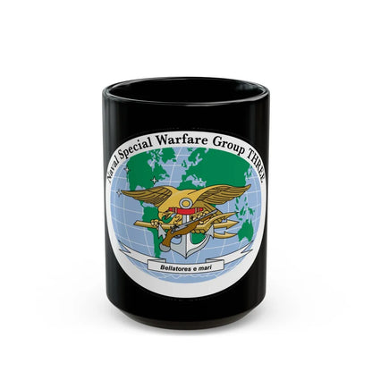 NSWG 3 Naval Special Warfare Group 3 (U.S. Navy) Black Coffee Mug-15oz-Go Mug Yourself