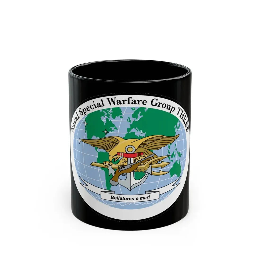 NSWG 3 Naval Special Warfare Group 3 (U.S. Navy) Black Coffee Mug 11oz - Go Mug Yourself