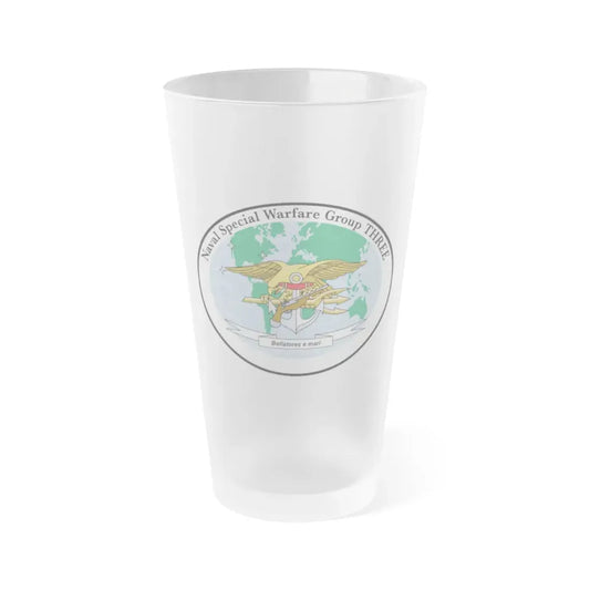 NSWG 3 Naval Special Warfare Group 3 (U.S. Navy) Frosted Pint Glass 16oz Default Title - Go Mug Yourself