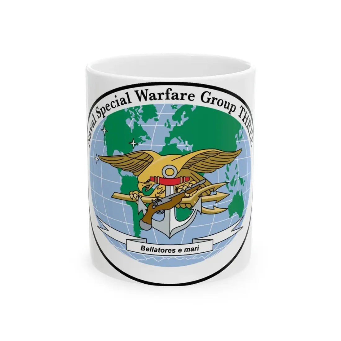NSWG 3 Naval Special Warfare Group 3 (U.S. Navy) White Coffee Mug 11oz - Go Mug Yourself
