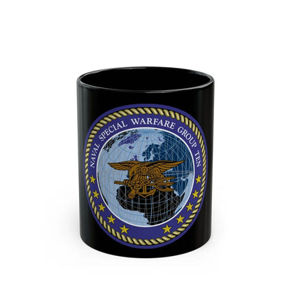 NSWG Ten (U.S. Navy) Black Coffee Mug-11oz-Go Mug Yourself