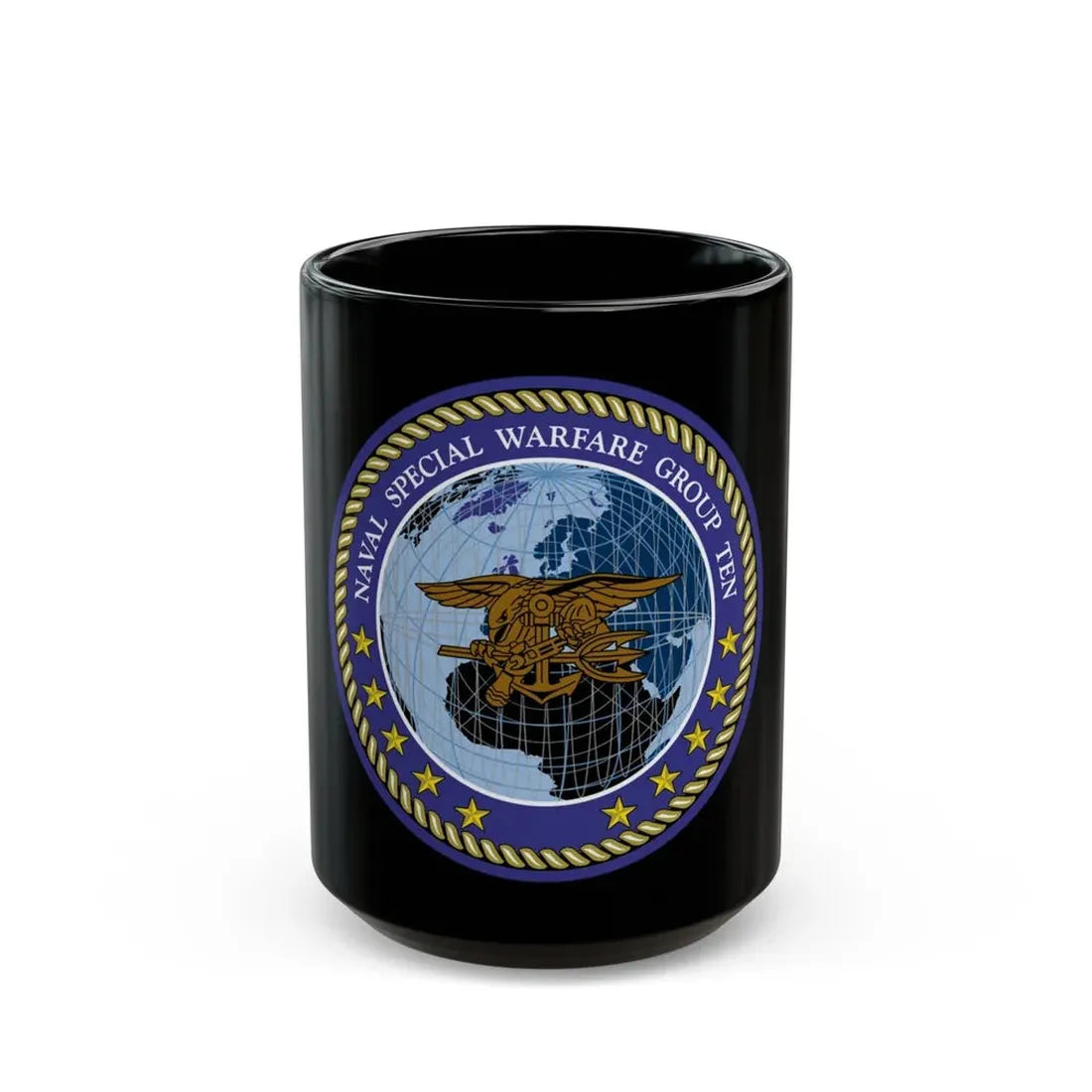 NSWG Ten (U.S. Navy) Black Coffee Mug 15oz - Go Mug Yourself