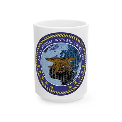 NSWG Ten (U.S. Navy) White Coffee Mug 15oz - Go Mug Yourself