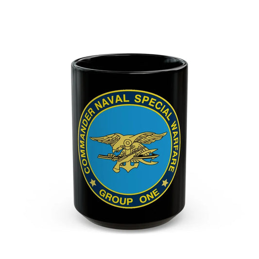 NSWG1 (U.S. Navy) Black Coffee Mug-15oz-Go Mug Yourself