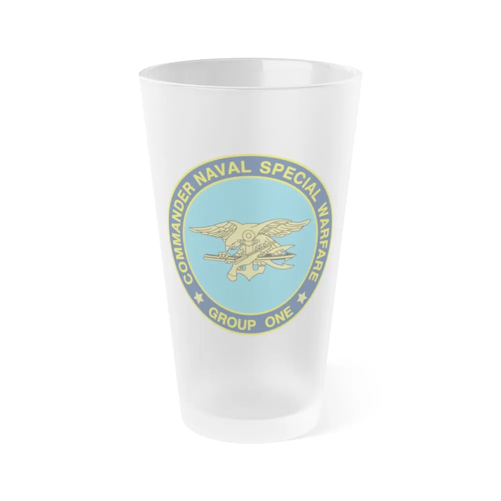 NSWG1 (U.S. Navy) Frosted Pint Glass 16oz-Go Mug Yourself