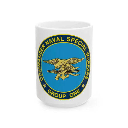 NSWG1 (U.S. Navy) White Coffee Mug 15oz - Go Mug Yourself