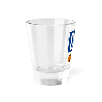 NTTA shield template (Texas) (Road Sign) Shot Glass 1.5oz - Go Mug Yourself