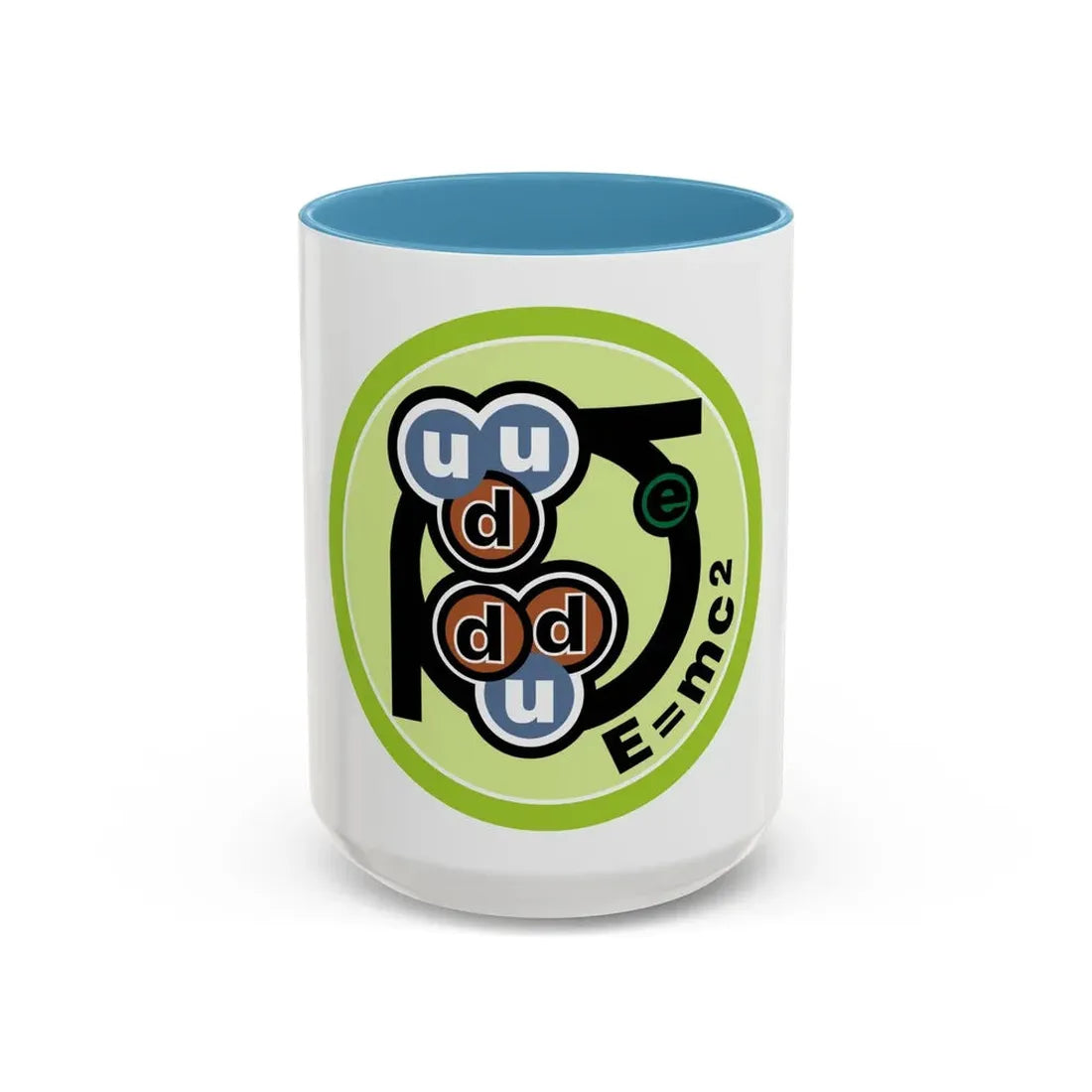 Nuclear Science (Boy Scout Merit Badge) Accent Coffee Mug 15oz Light Blue - Go Mug Yourself