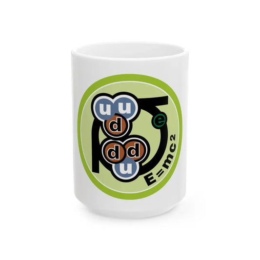 Nuclear Science (Boy Scout Merit Badge) White Coffee Mug 15oz - Go Mug Yourself