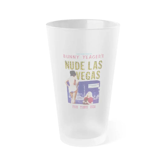 NUDE LAS VEGAS (BUNNY YEAGER) 1963 Movie Poster - Frosted Pint Glass 16oz 16oz Frosted - Go Mug Yourself