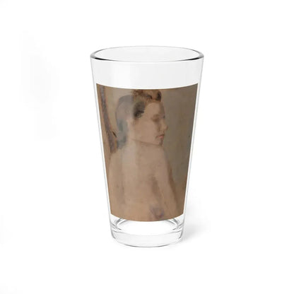 Nude Looking over her Right Shoulder (Magazine Illustration) Pint Glass 16oz 16oz - Go Mug Yourself