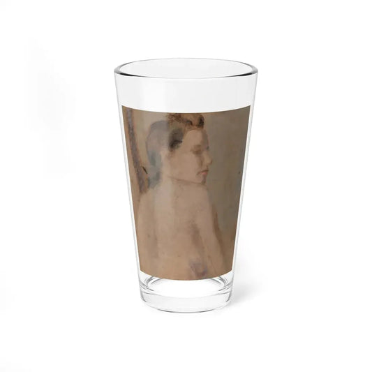 Nude Looking over her Right Shoulder (Magazine Illustration) Pint Glass 16oz 16oz - Go Mug Yourself