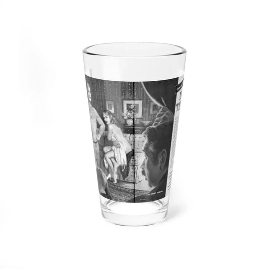 Nude Tatoo, Man's Illustrated, December 1958 (Magazine Illustration) Pint Glass 16oz 16oz - Go Mug Yourself