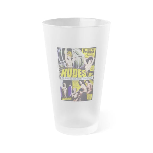 NUDES INC 1964 Movie Poster - Frosted Pint Glass 16oz-16oz-Frosted-Go Mug Yourself