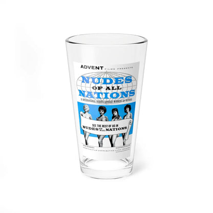 NUDES OF ALL NATIONS 1962 Movie Poster - Pint Glass 16oz-16oz-Go Mug Yourself