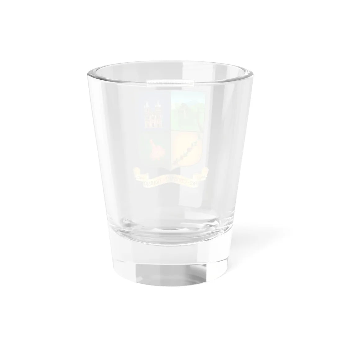 Nuevo escudo de El Jardín Antioquia (Colombia) (Coat of Arms) Shot Glass 1.5oz - Go Mug Yourself