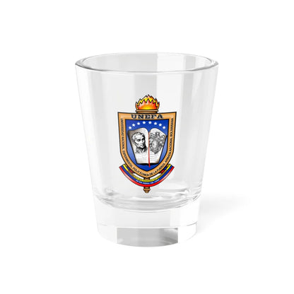 Nuevo Escudo de la UNEFA Desde 1999 (Venezuela) (Coat of Arms) Shot Glass 1.5oz 1.5oz - Go Mug Yourself