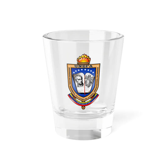 Nuevo Escudo de la UNEFA Desde 1999 (Venezuela) (Coat of Arms) Shot Glass 1.5oz 1.5oz - Go Mug Yourself