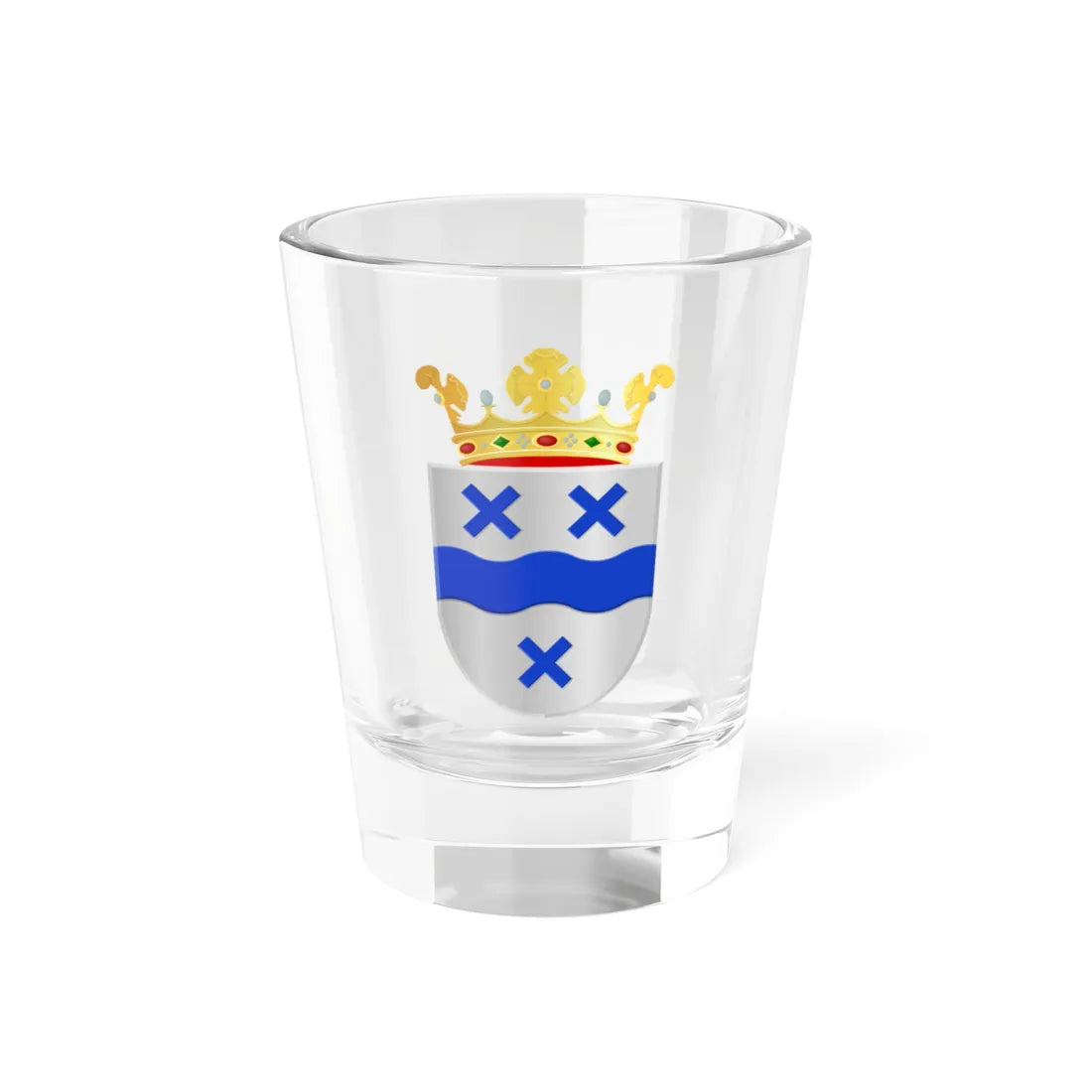 Numansdorp wapen (Netherlands) (Coat of Arms) Shot Glass 1.5oz 1.5oz - Go Mug Yourself