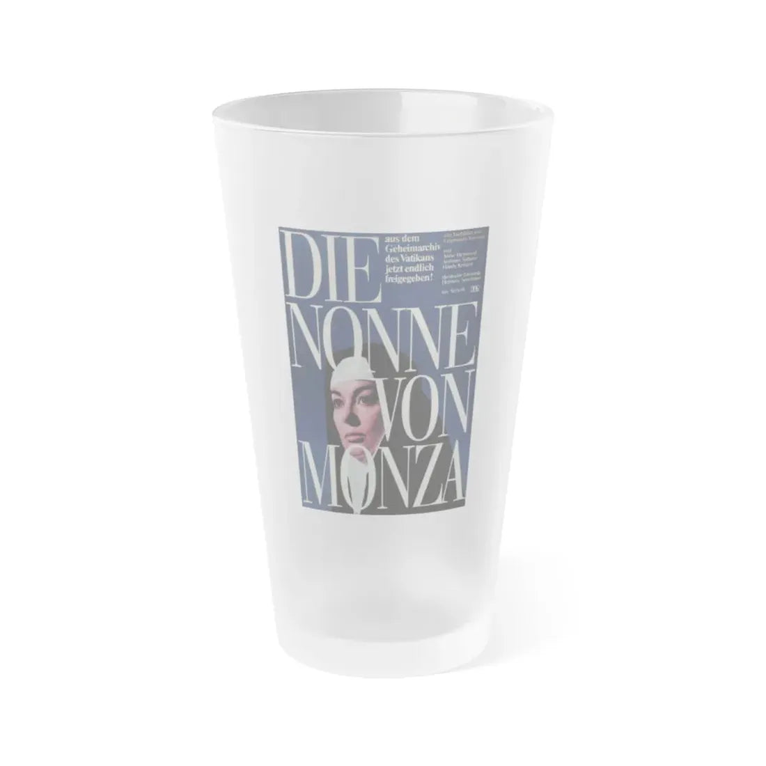 NUN OF MONZA 1969 Movie Poster - Frosted Pint Glass 16oz 16oz Frosted - Go Mug Yourself