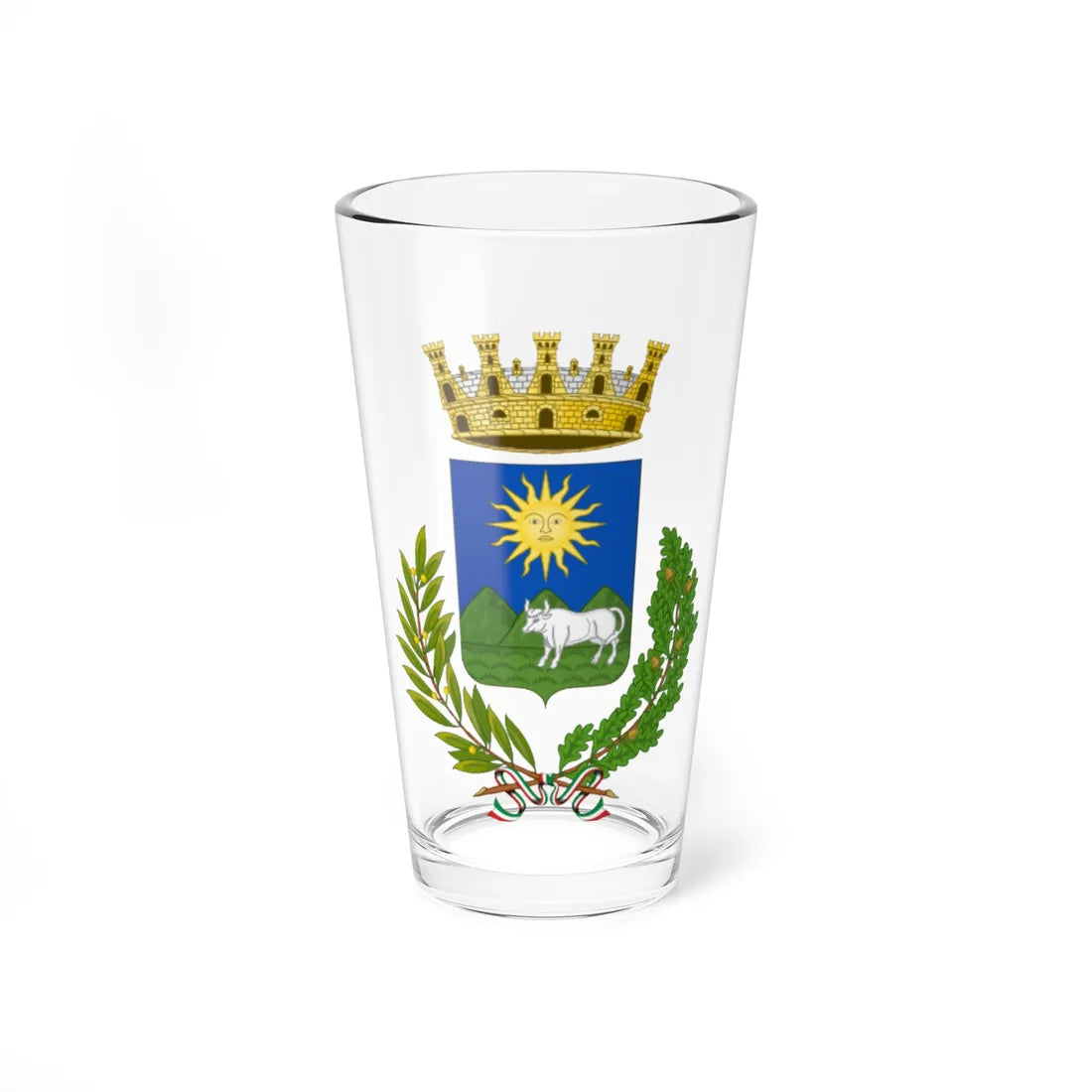 Nuoro-Stemma (Italy) (Coat of Arms) Pint Glass 16oz 16oz - Go Mug Yourself