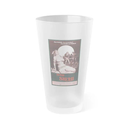 NURSE SHERRI 1977 Movie Poster - Frosted Pint Glass 16oz 16oz Frosted - Go Mug Yourself