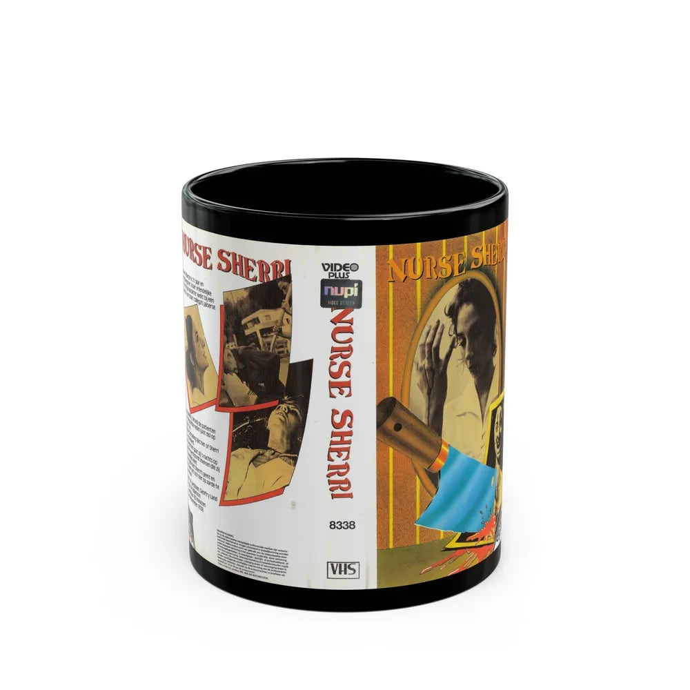 NURSE SHERRI (VHS COVER) - Black Coffee Mug-11oz-Go Mug Yourself