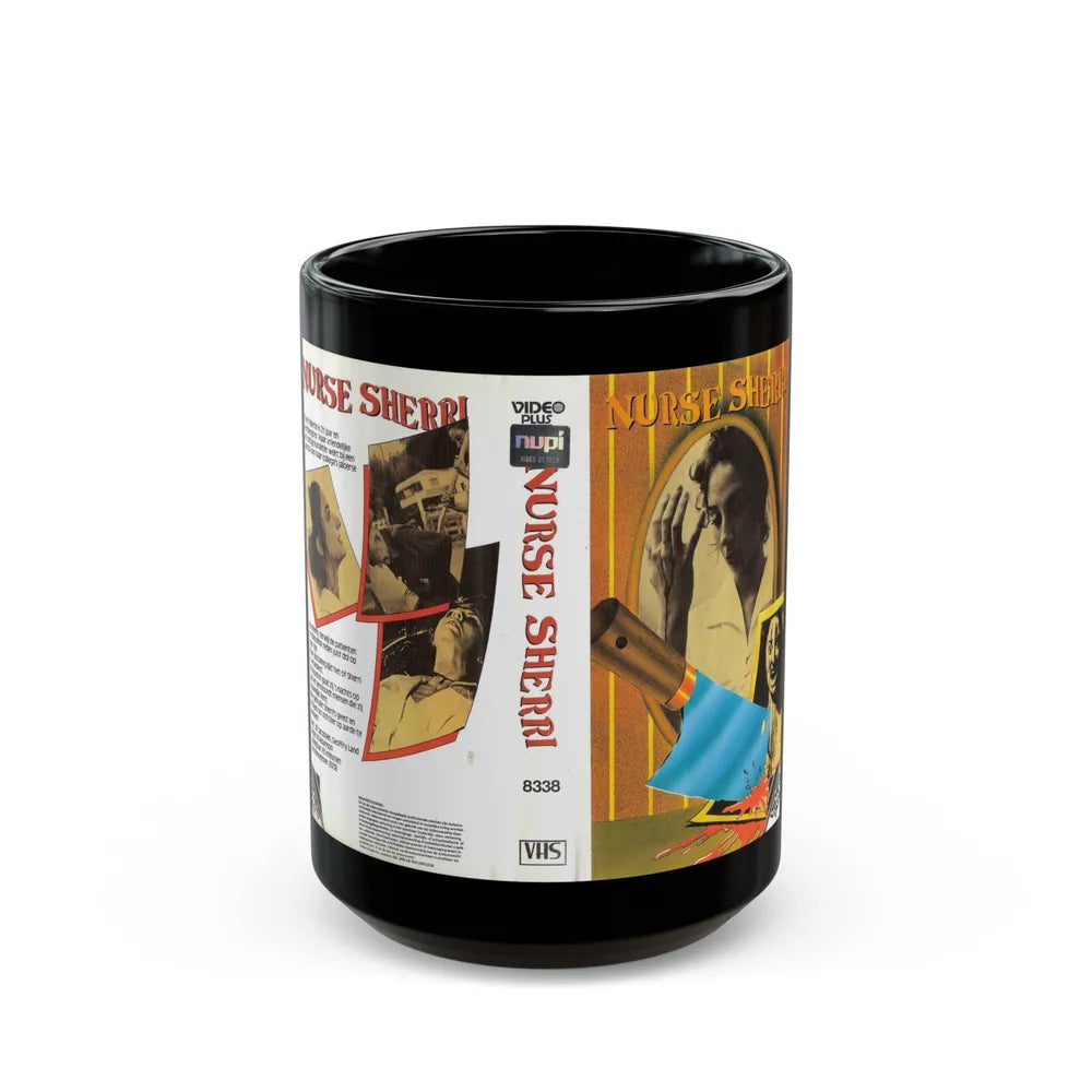 NURSE SHERRI (VHS COVER) - Black Coffee Mug-15oz-Go Mug Yourself