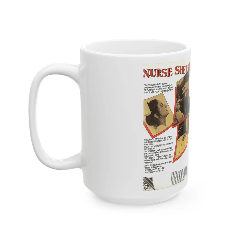 NURSE SHERRI (VHS COVER) - White Coffee Mug-Go Mug Yourself