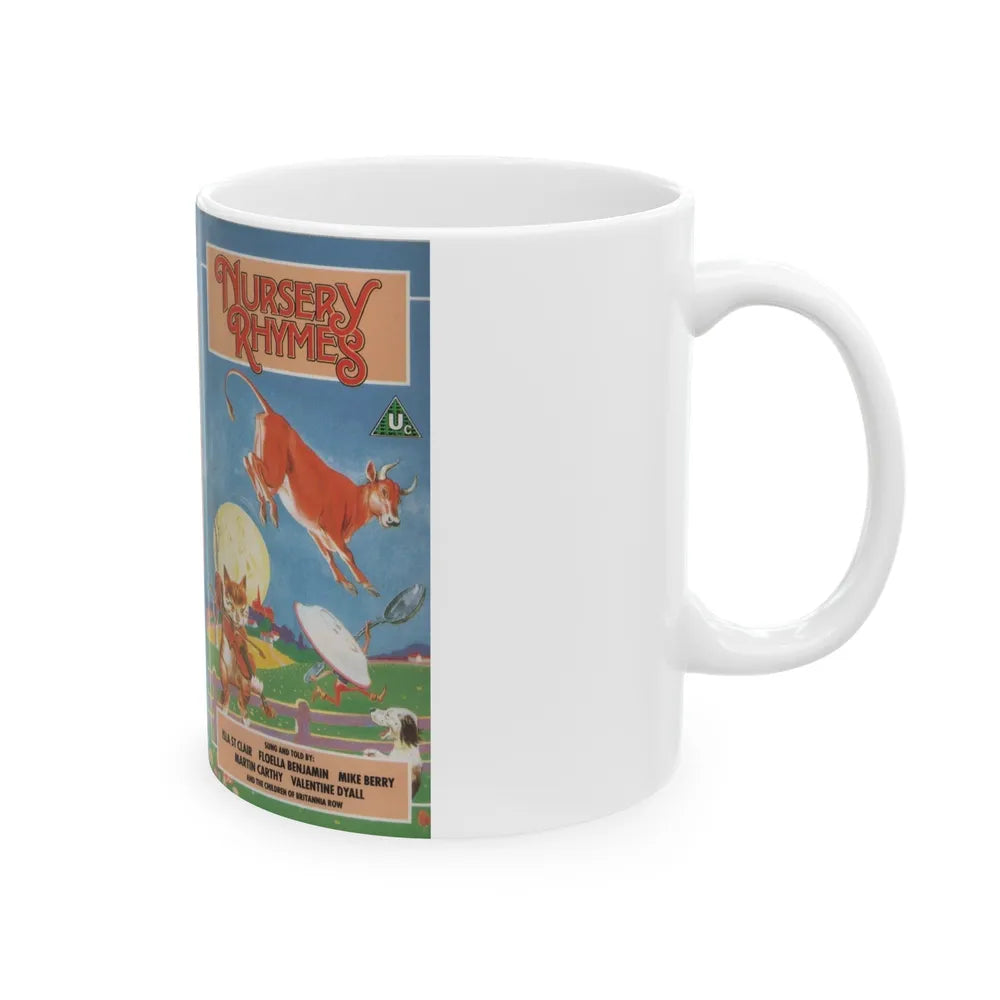 NURSERY RHYMES (VHS COVER) - White Coffee Mug-Go Mug Yourself