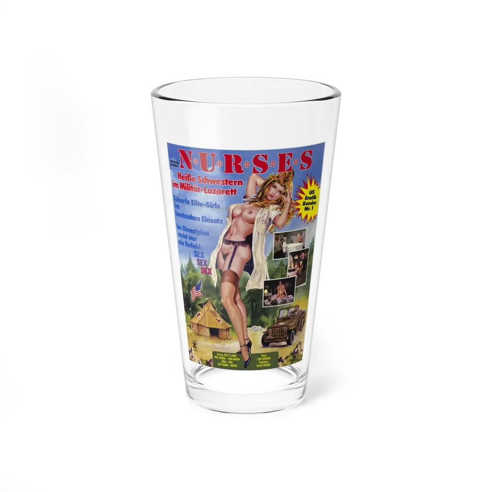 NURSES OF 407 1982 Movie Poster - Pint Glass 16oz-16oz-Go Mug Yourself