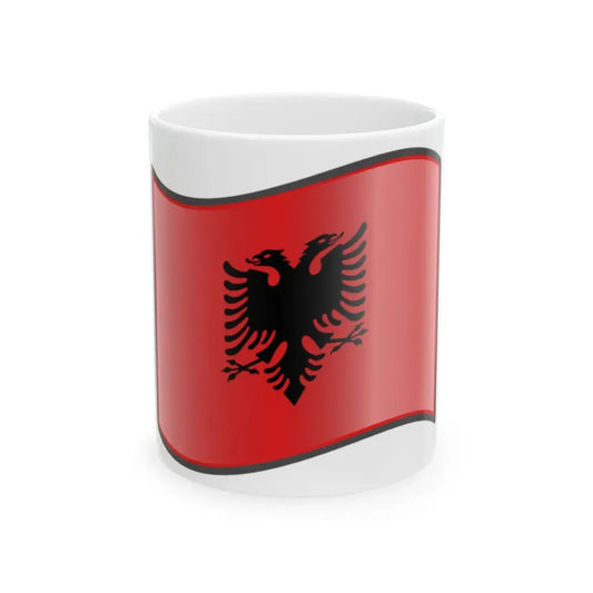 Nuvola Albanian flag (Albania) White Coffee Mug 11oz - Go Mug Yourself