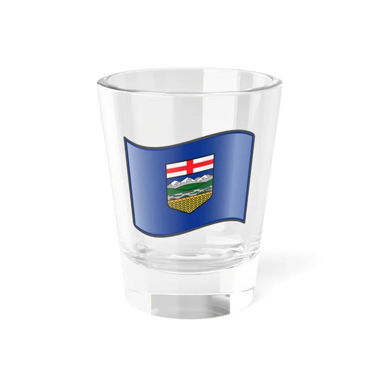 Nuvola Alberta flag (Canada) Shot Glass 1.5oz 1.5oz - Go Mug Yourself