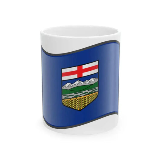 Nuvola Alberta flag (Canada) White Coffee Mug 11oz - Go Mug Yourself