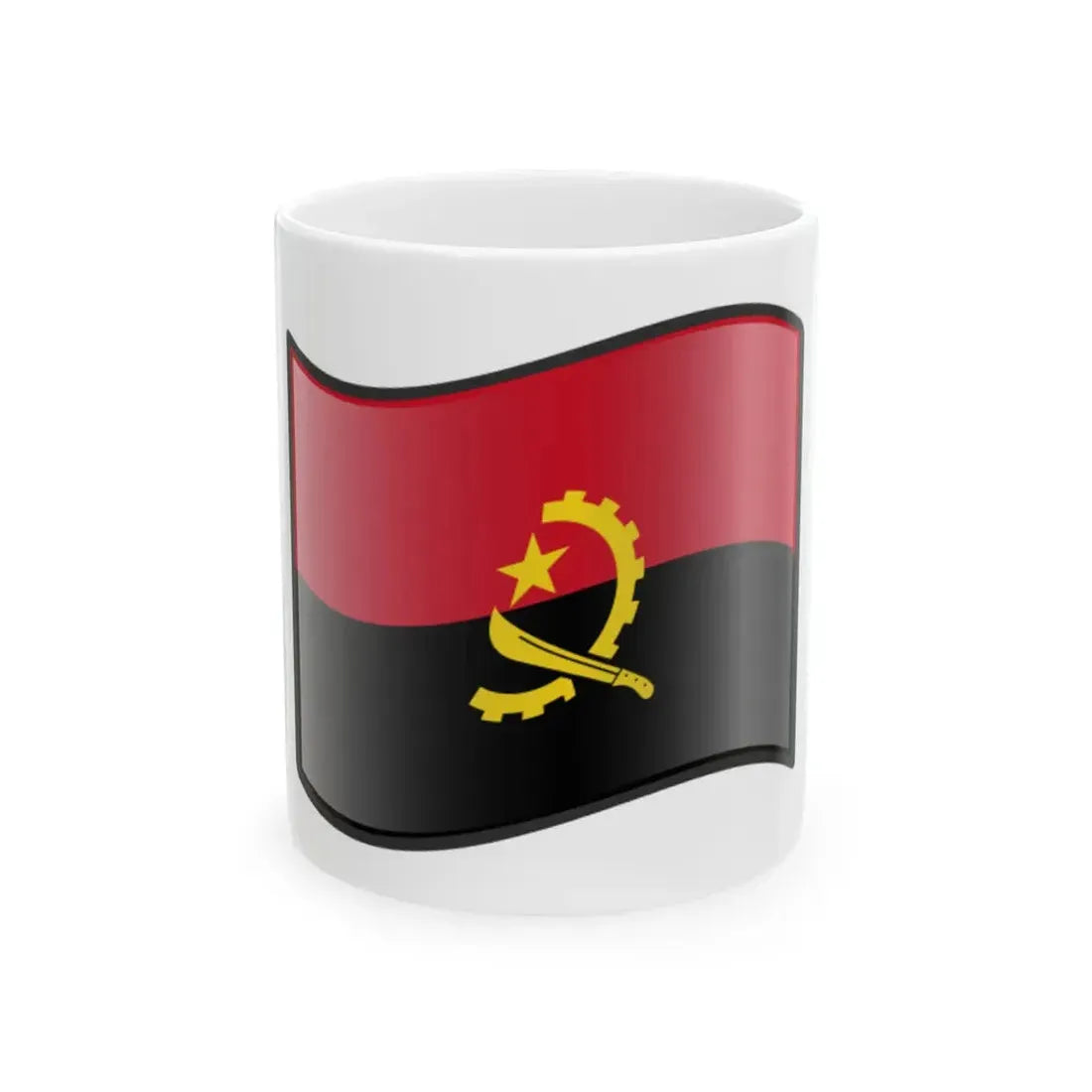 Nuvola Angolan flag (Angola) White Coffee Mug 11oz - Go Mug Yourself