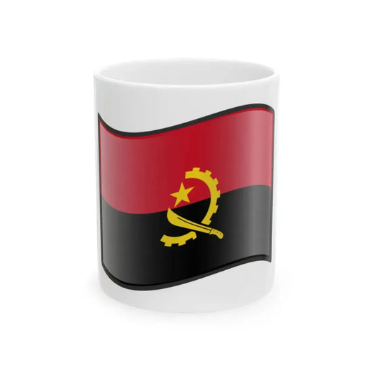 Nuvola Angolan flag (Angola) White Coffee Mug 11oz - Go Mug Yourself