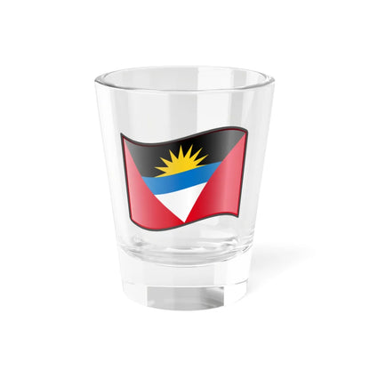 Nuvola Antiguan-Barbudan flag (Antigua and Barbuda) Shot Glass 1.5oz 1.5oz - Go Mug Yourself