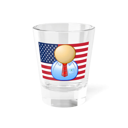 Nuvola apps personal USA flag (United States) Shot Glass 1.5oz 1.5oz - Go Mug Yourself