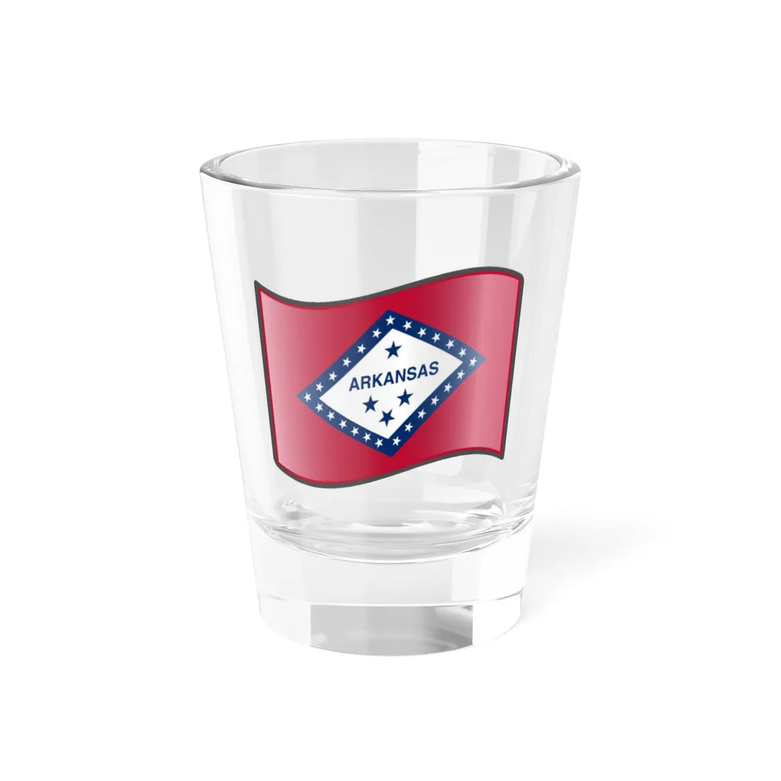 Nuvola Arkansas flag (United States) Shot Glass 1.5oz 1.5oz - Go Mug Yourself