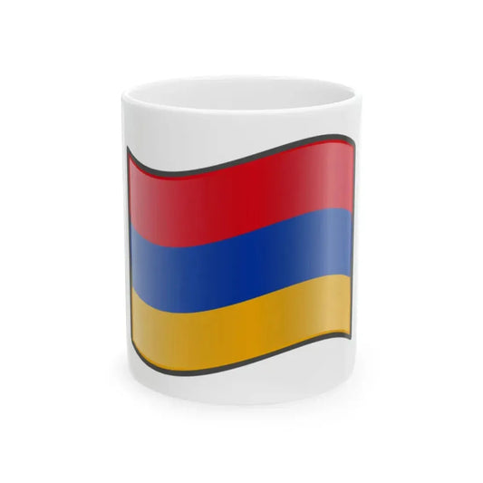 Nuvola Armenian flag (Armenia) White Coffee Mug 11oz - Go Mug Yourself