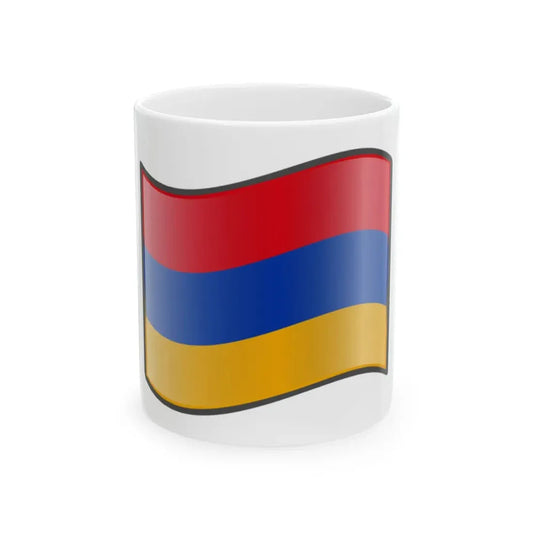 Nuvola Armenian flag (Armenia) White Coffee Mug 11oz - Go Mug Yourself