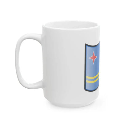 Nuvola Aruban flag (Netherlands) White Coffee Mug - Go Mug Yourself