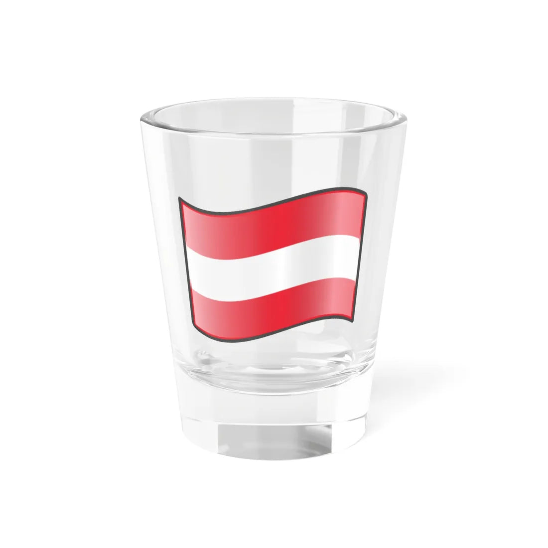 Nuvola Austrian flag (Austria) Shot Glass 1.5oz 1.5oz - Go Mug Yourself