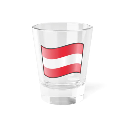 Nuvola Austrian flag (Austria) Shot Glass 1.5oz 1.5oz - Go Mug Yourself