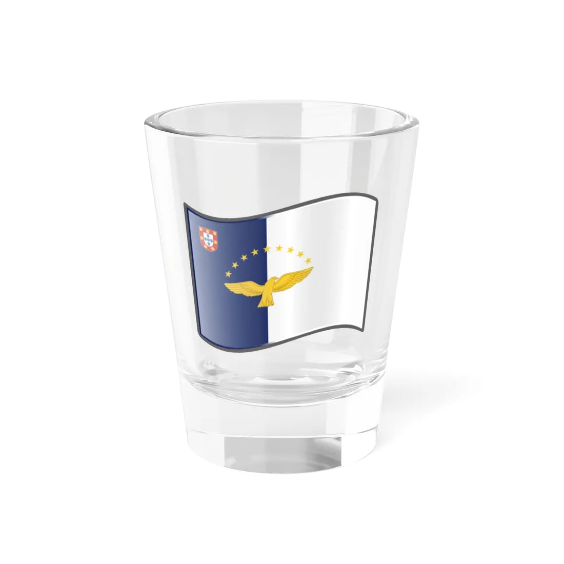 Nuvola Azores flag (Portugal) Shot Glass 1.5oz 1.5oz - Go Mug Yourself