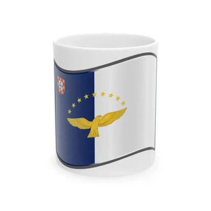 Nuvola Azores flag (Portugal) White Coffee Mug 11oz - Go Mug Yourself