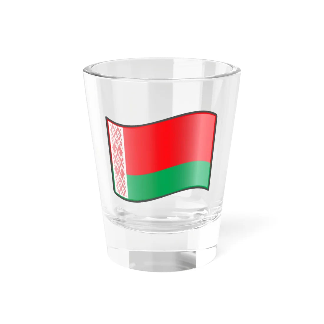 Nuvola Belarus flag 1995 (Belarus) Shot Glass 1.5oz 1.5oz - Go Mug Yourself
