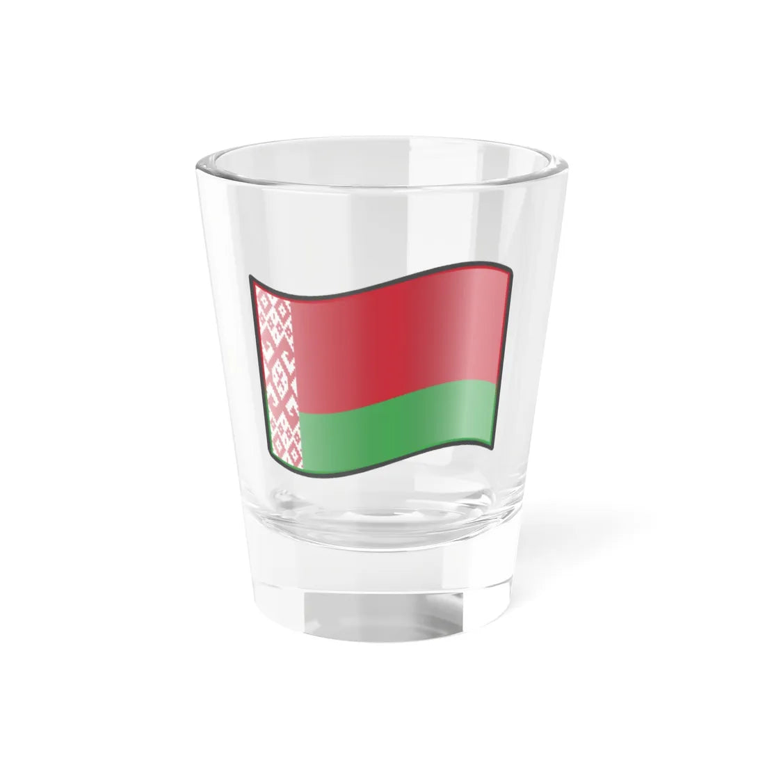 Nuvola Belarussian flag (Belarus) Shot Glass 1.5oz 1.5oz - Go Mug Yourself
