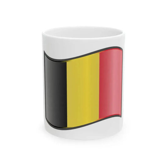 Nuvola Belgian flag (Belgium) White Coffee Mug 11oz - Go Mug Yourself