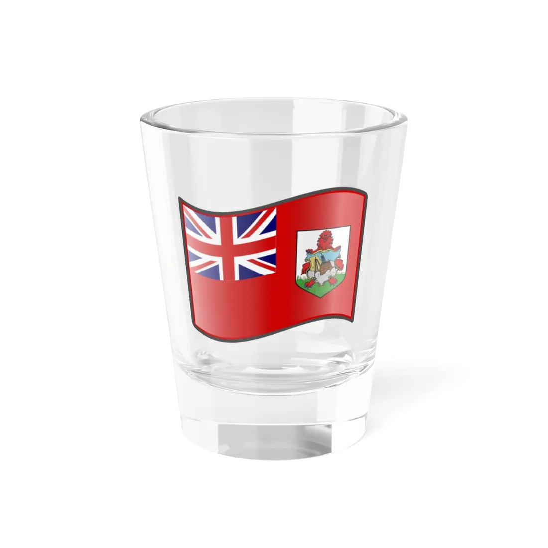 Nuvola Bermudian flag (United Kingdom) Shot Glass 1.5oz 1.5oz - Go Mug Yourself